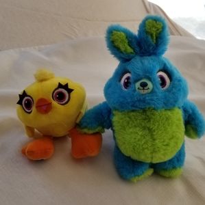 Toy Story 4 Ducky and Bunny plush
